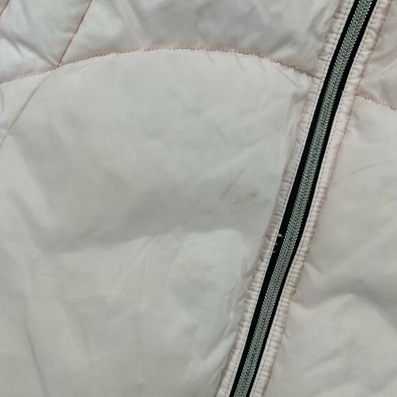 VTG y2k Women's Light Pink Nike Mini Swoosh Duck Down Feathers Puffer Jacket XL - Picture 4 of 12
